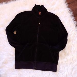 ◊ Juicy Couture Black Velour Track Jacket